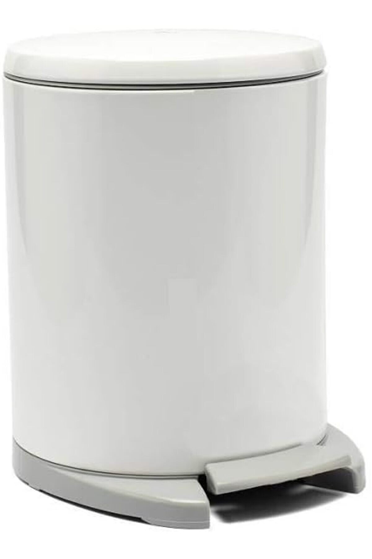 STOREMAX modashine Cigo Çöp Kovası Pedallı 6 Lt Beyaz İçi Gri modascope 1014773