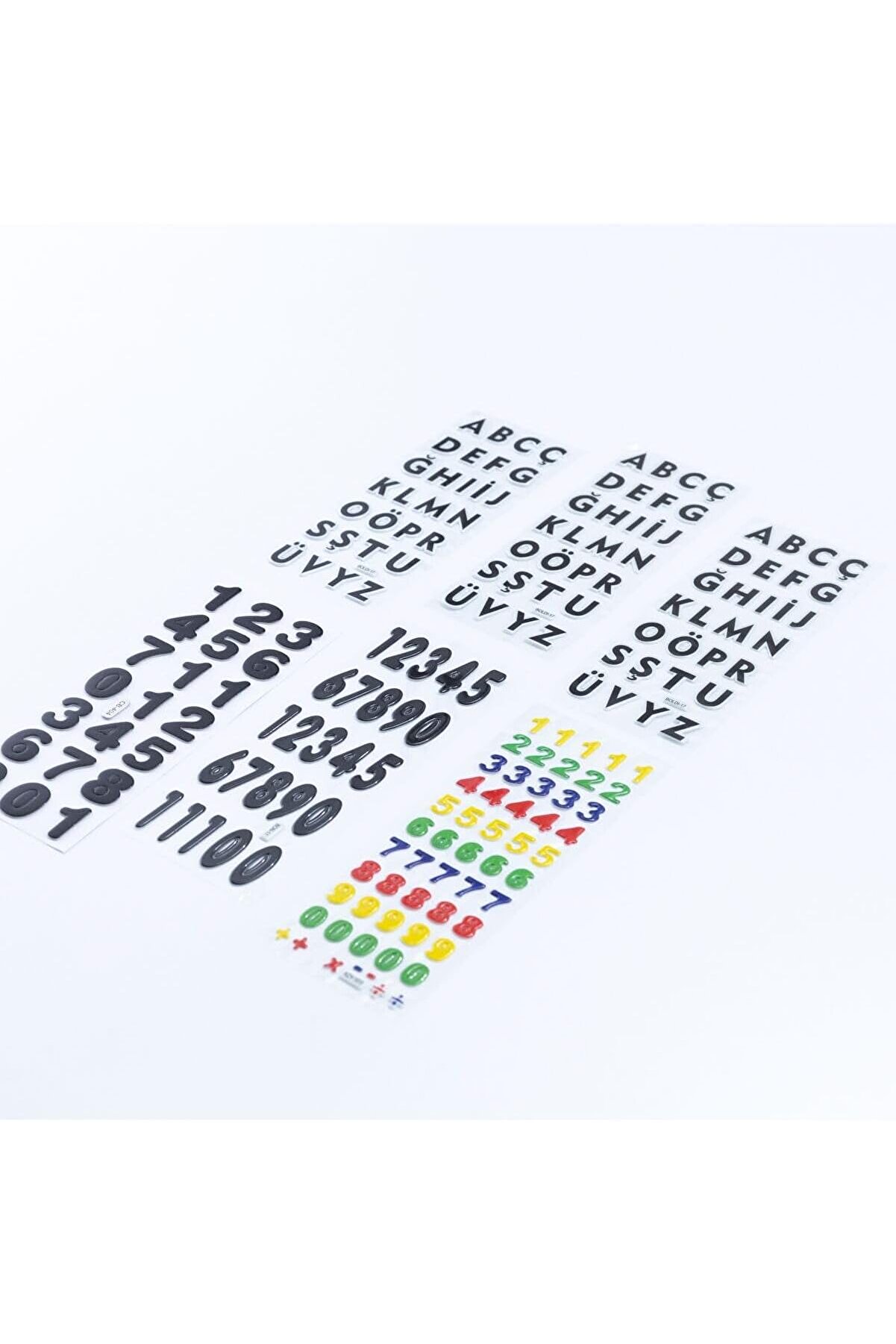 STOREMAX modashine 6 Adet Kabartmalı Yapışkan Alfabe Ve Rakamlar modascope 1014773