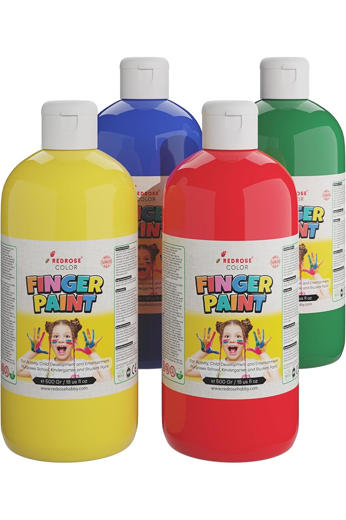 STOREMAX modashine Rose Ana Renkler Parmak 4'lü Set 4x500 gr modascope 1014773