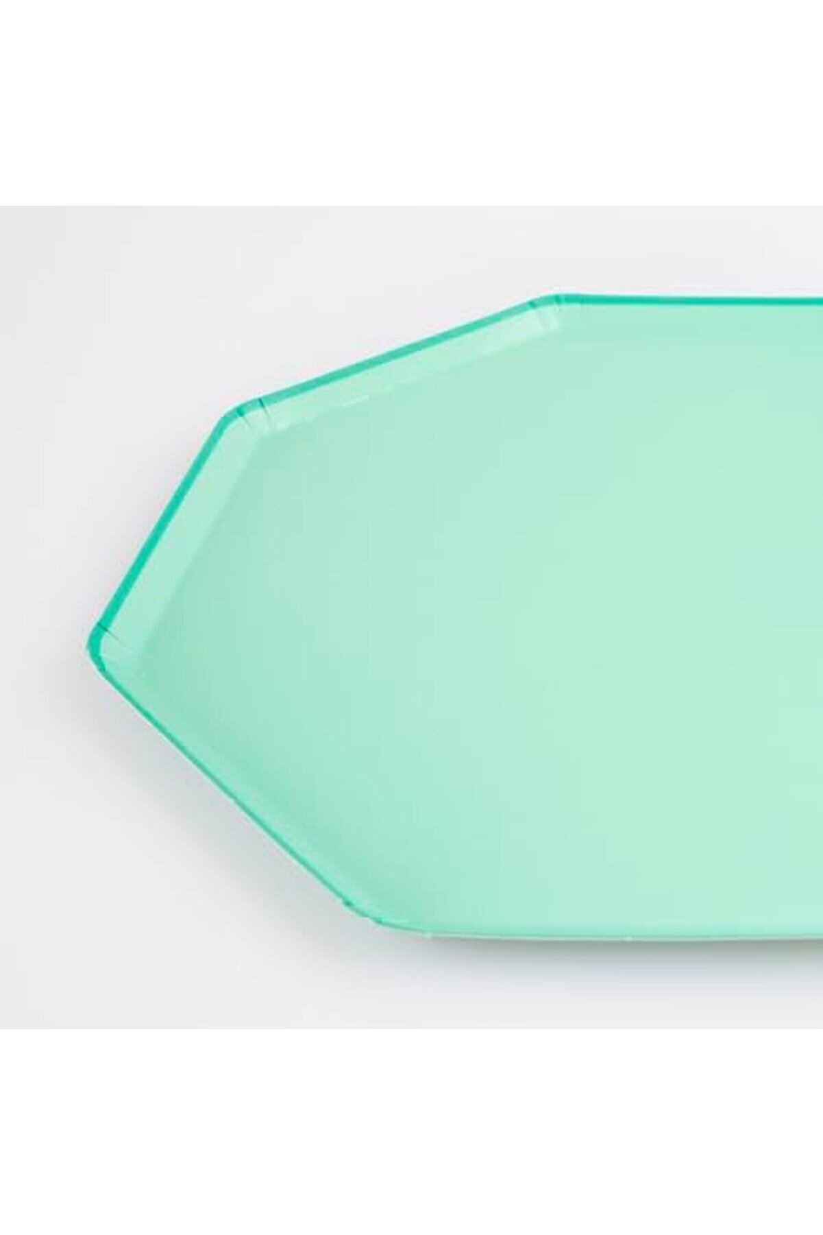 Modashi̇ne - Sea Foam Di̇nner Plates - Deni̇z Köpüğü Yeşi̇li̇ Tabaklar (L) (X8) Modascope 1014773