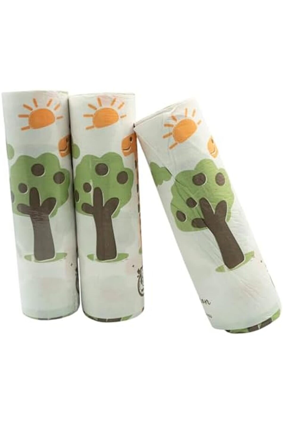 Kullanımlık Prati̇k Masa Akti̇vi̇te Kullan At Pi̇kni̇k Kamp Örtüsü 100X120 Zürafa Desen 3 Lü Rulo Sı