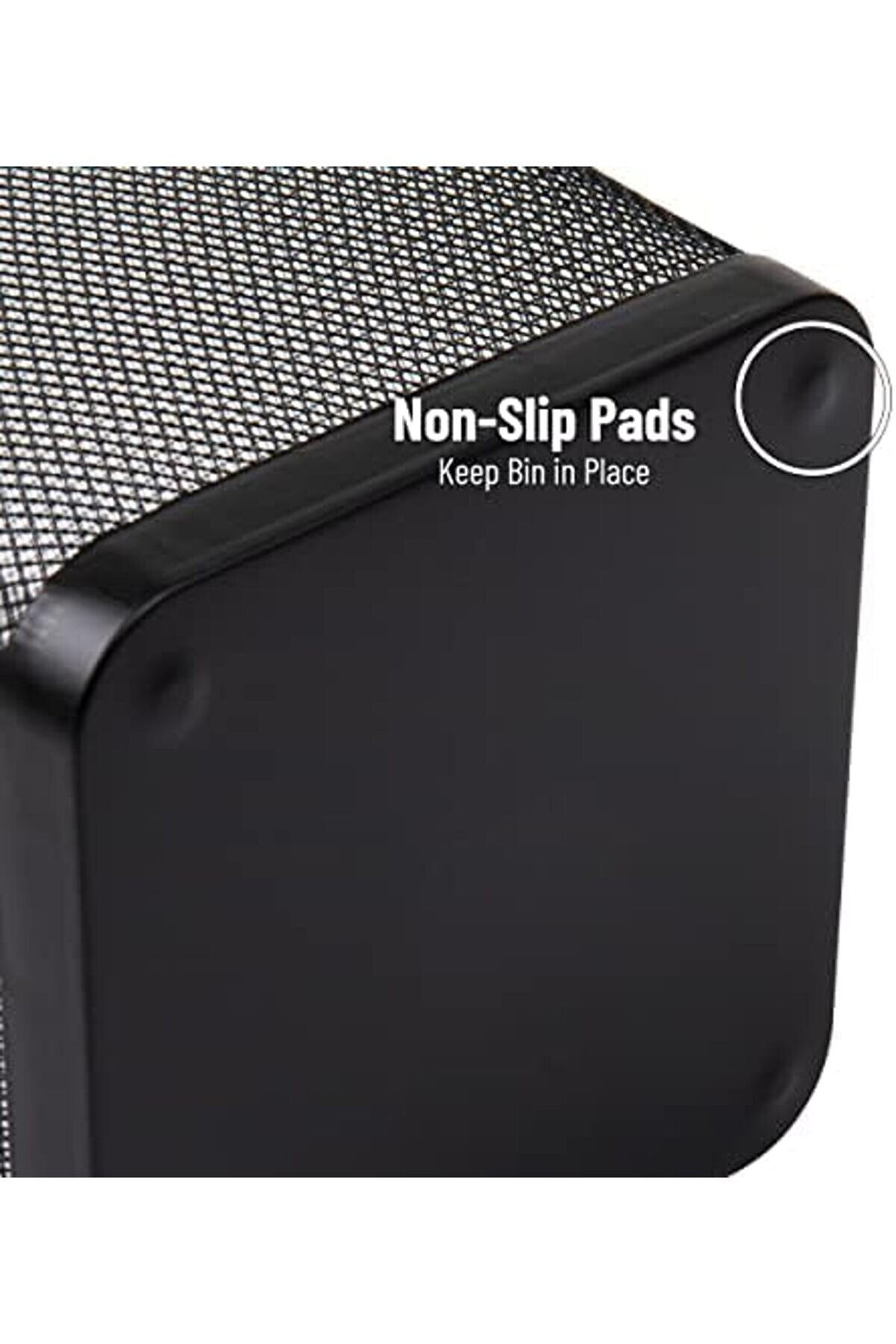 Reader Mesh Çöp Kovası, Atık Kağıt Sepeti̇, Kare, Ofi̇s, Metal Örgü, 9.8 "U X 9.8" G X 12.25" H, 4&Apo