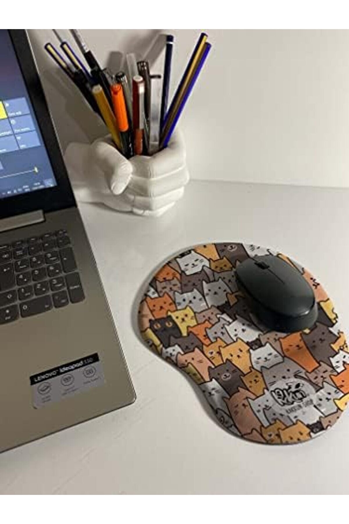 Modashi̇ne - Kedi̇ler Baskılı Bi̇lek Destekli̇ Mouse Pad Modascope 1014773