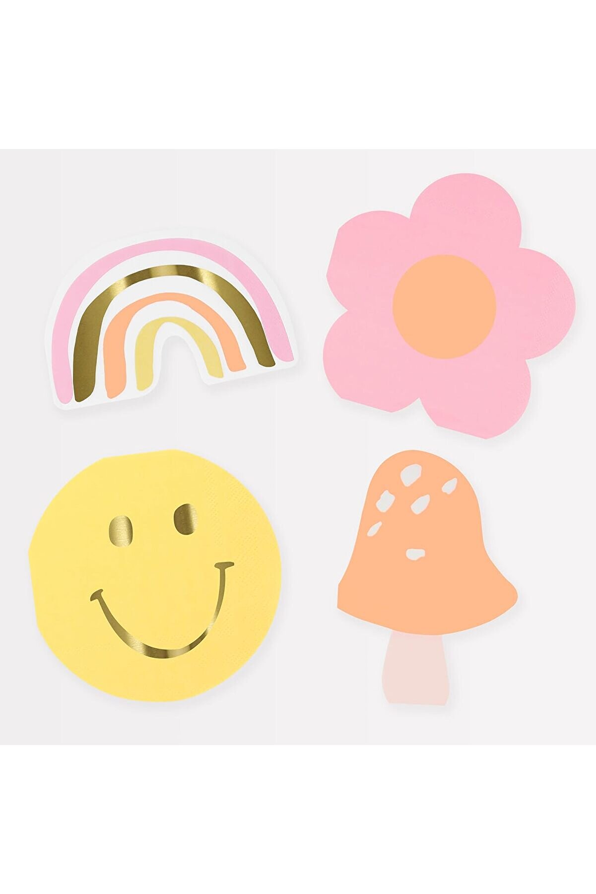 STOREMAX modashine - Happy Face Diecut - Mutlu Yüz Semboller Peçeteler (x16) modascope 1014773