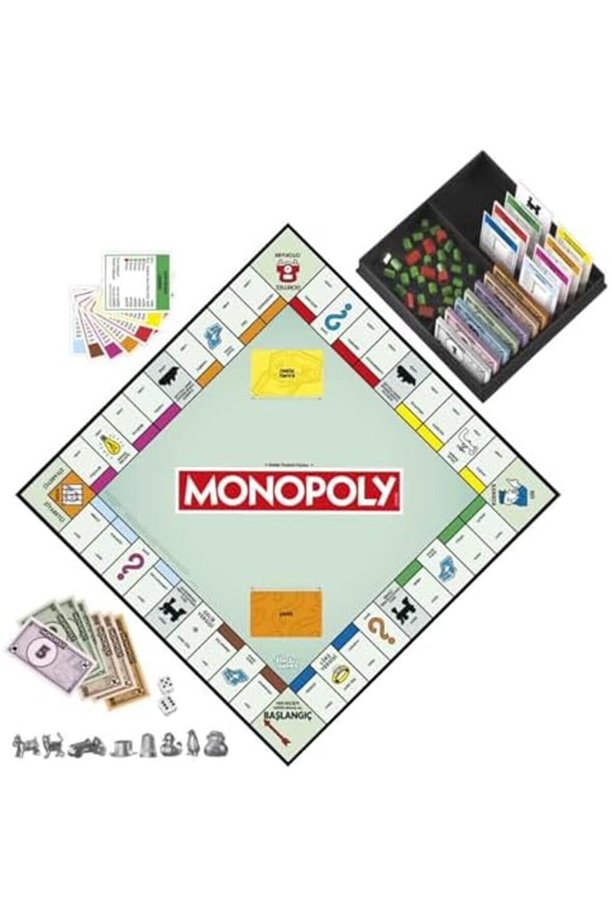 Modashi̇ne Gami̇ng Monopoly Saklama Tepsi̇li̇ Ve Daha Büyük Pi̇yonlu Kutu Oyunu Modascope 1014773