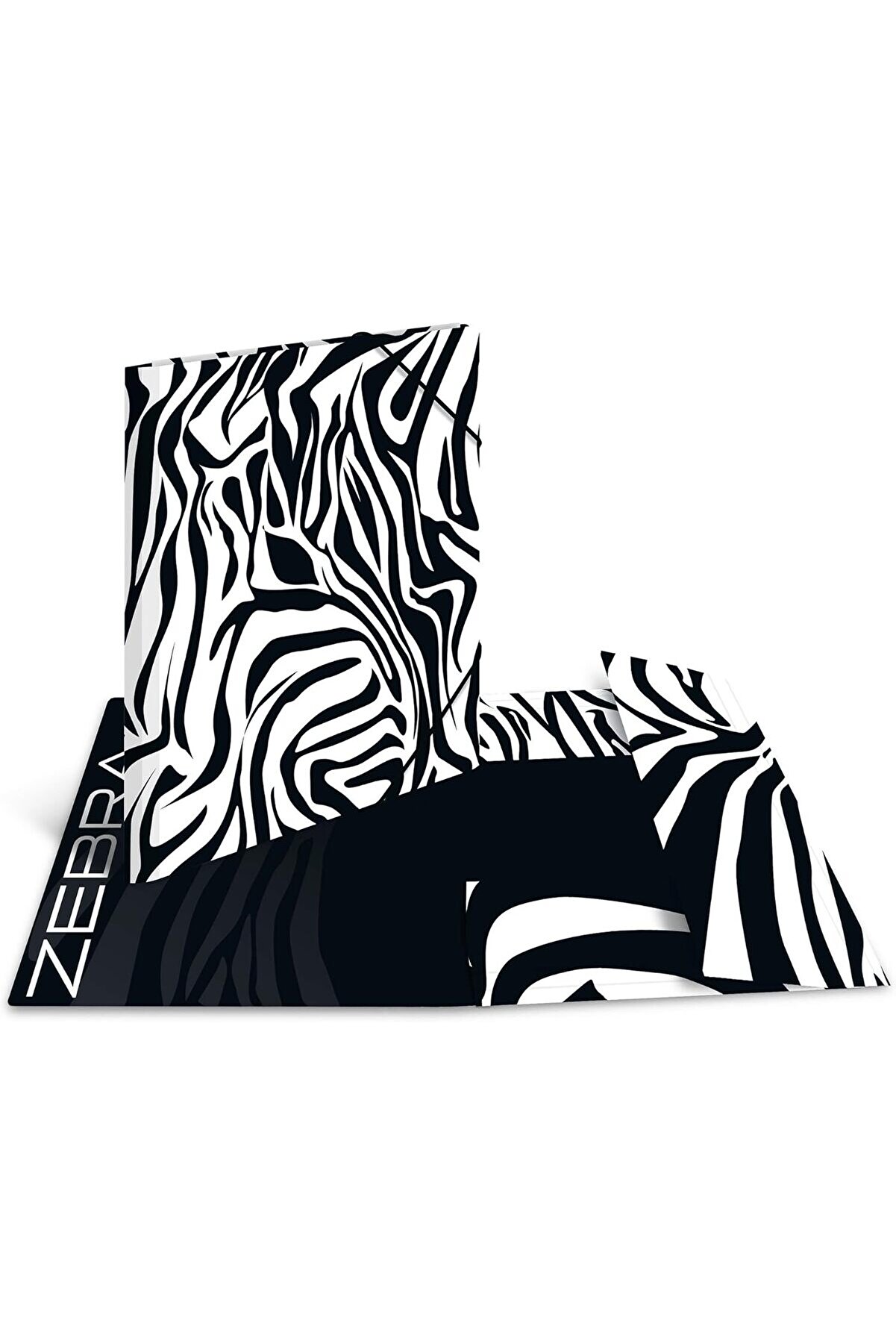 STOREMAX 19687 Dosya Dosyası DIN A4 Hayvan Baskılı Zebra 3'lü Set, Sağlam Karton, Baskılı İç