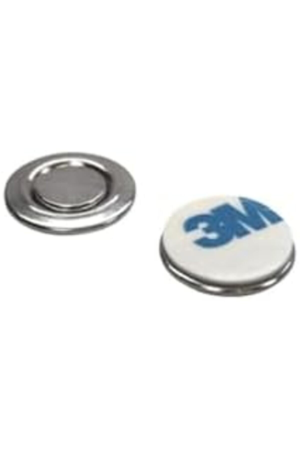 Yapışkanlı Rozet Mıknatısı Yuvarlak Yaka Kartı Mıknatısı İsi̇mli̇k Mıknatısı - 17Mm Çap - 5 Set 11757