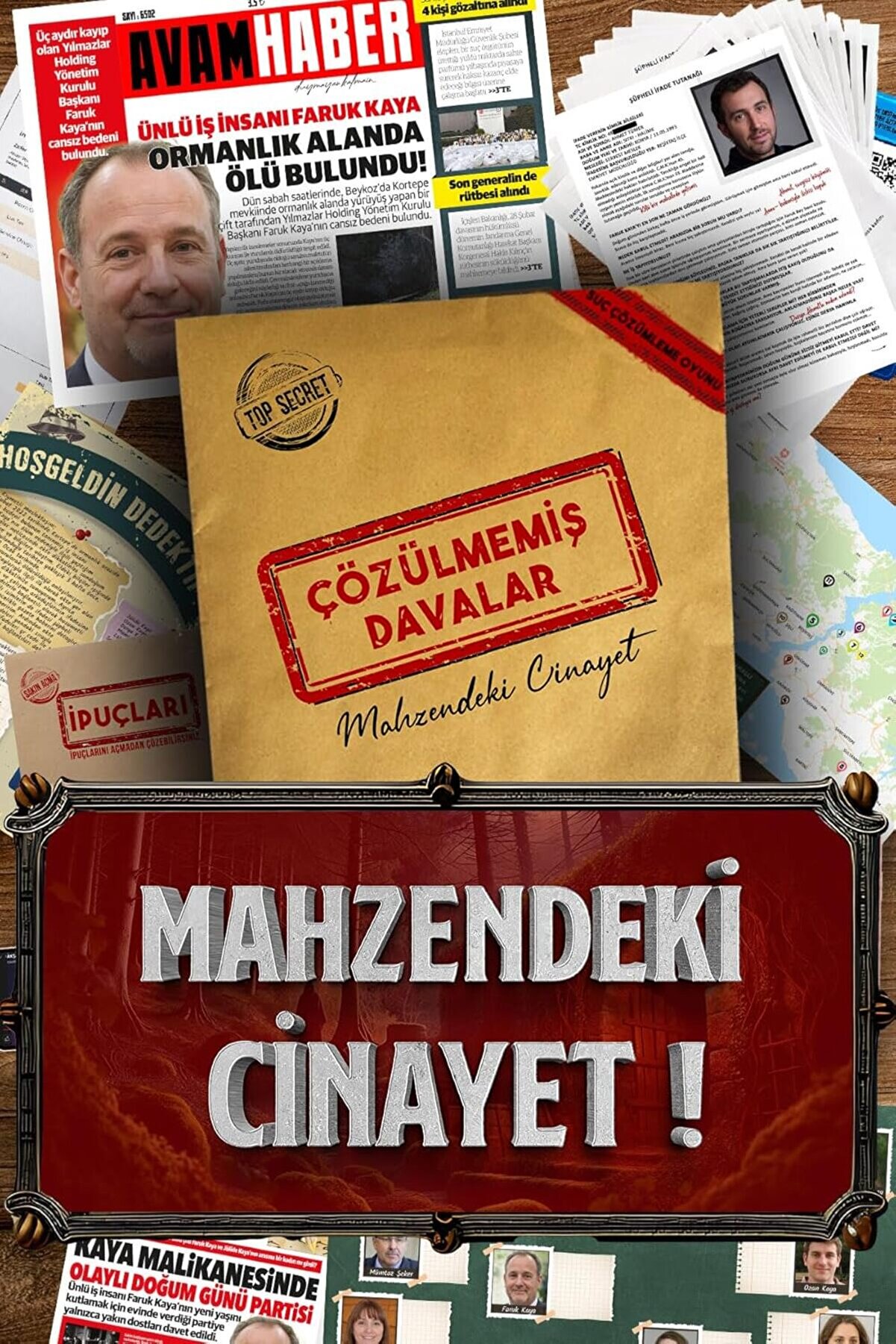 STOREMAX Davalar Dedektiflik Suç Çözümleme Oyunu Faruk Kaya Dosyası - Gizem Bulmaca Cinayet Çözme Kutu Oyunla
