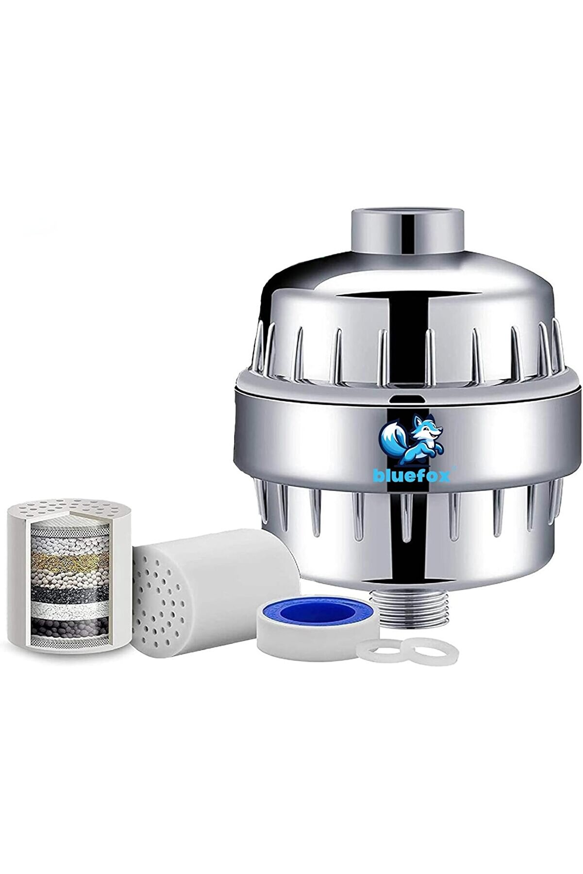 STOREMAX Duş Filtresi – Klor ve Ağır Metal Arıtmalı, KDF 55 + Aktif Karbon, Saç ve Cilt Dostu, Kireç Önleyici