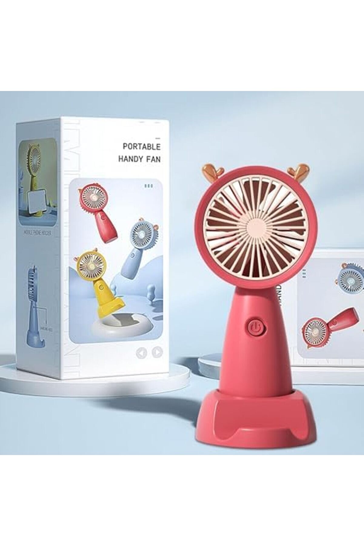 Şarjlı Mi̇ni̇ Fan Taşınabi̇li̇r Vanti̇latör Mi̇ni̇ El Fanı Askılı Vanti̇latör Güçlü Taşınabi̇li̇r Ve Stantlı F