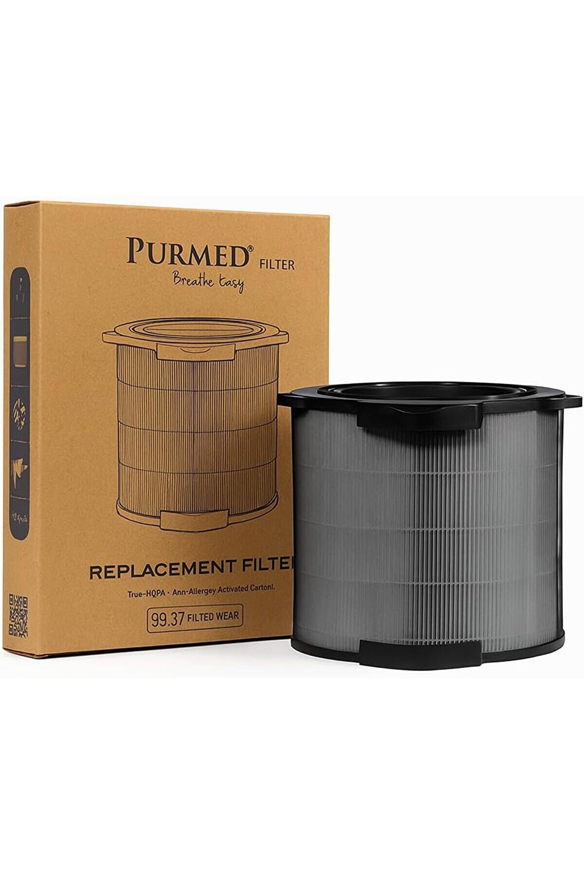 STOREMAX modashine Pure A9 PA91-404GY - PA91-404DG Hava Temizleyici Uyumlu, Etiketli + Karbon Filtre modascop