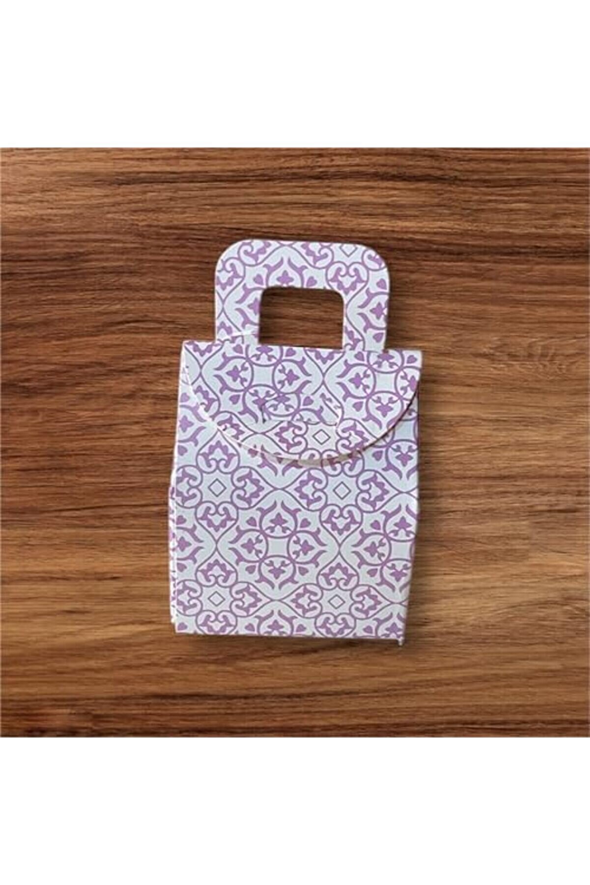 Modashi̇ne Çanta Kalp Desenli̇ Kutu Şeker Kutusu Kına Kutusu Lokum Kutusu 25 Adet Modascope 1014773