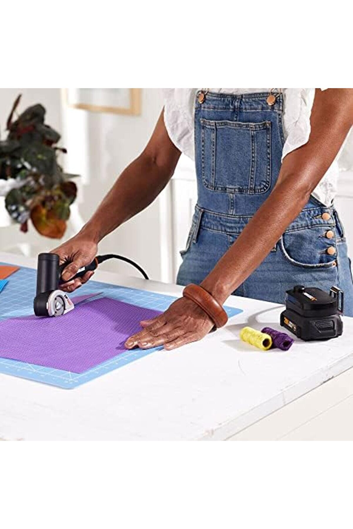 Wx745.9 20V Profesyonel 38Mm Kumaş, Deri̇, Karton Kesi̇ci̇ 1014773