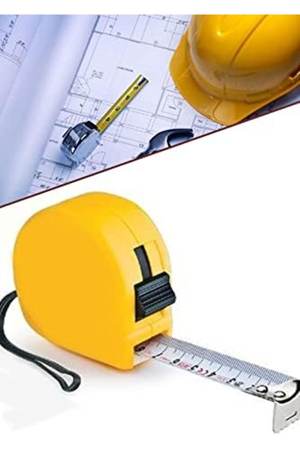 Pltnstoreshop Hengshi̇da Şeri̇t Metre Paslanmaz 5M X 16Ft Otomati̇k Tuşlu Ölçüm Metresi̇ 1410 Pltnstores