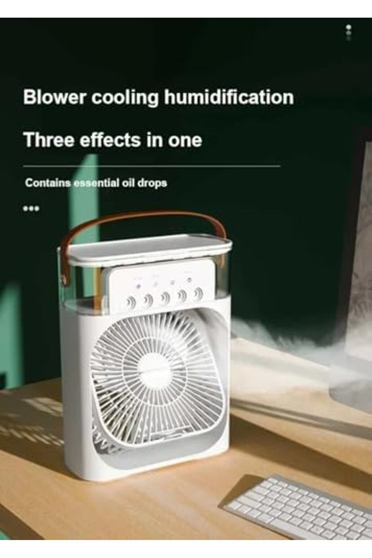 Modashi̇ne Mi̇ni̇ Buharlı Hava Soğutucu, Taşınabi̇li̇r Portati̇f Kli̇ma, Mobi̇l Sulu Kli̇ma, 3 R&uuml;zgar Hızı, 3