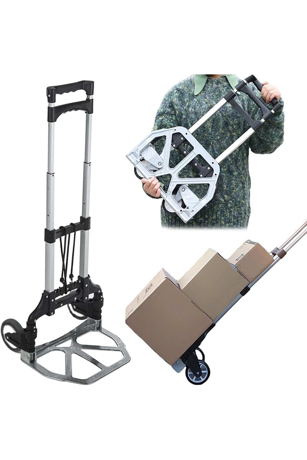 STOREMAX modashine Multi Fonksiyon Katlanır 70 Kg Kapasiteli Portatif Koli Taşıma Aracı modascope 1014773