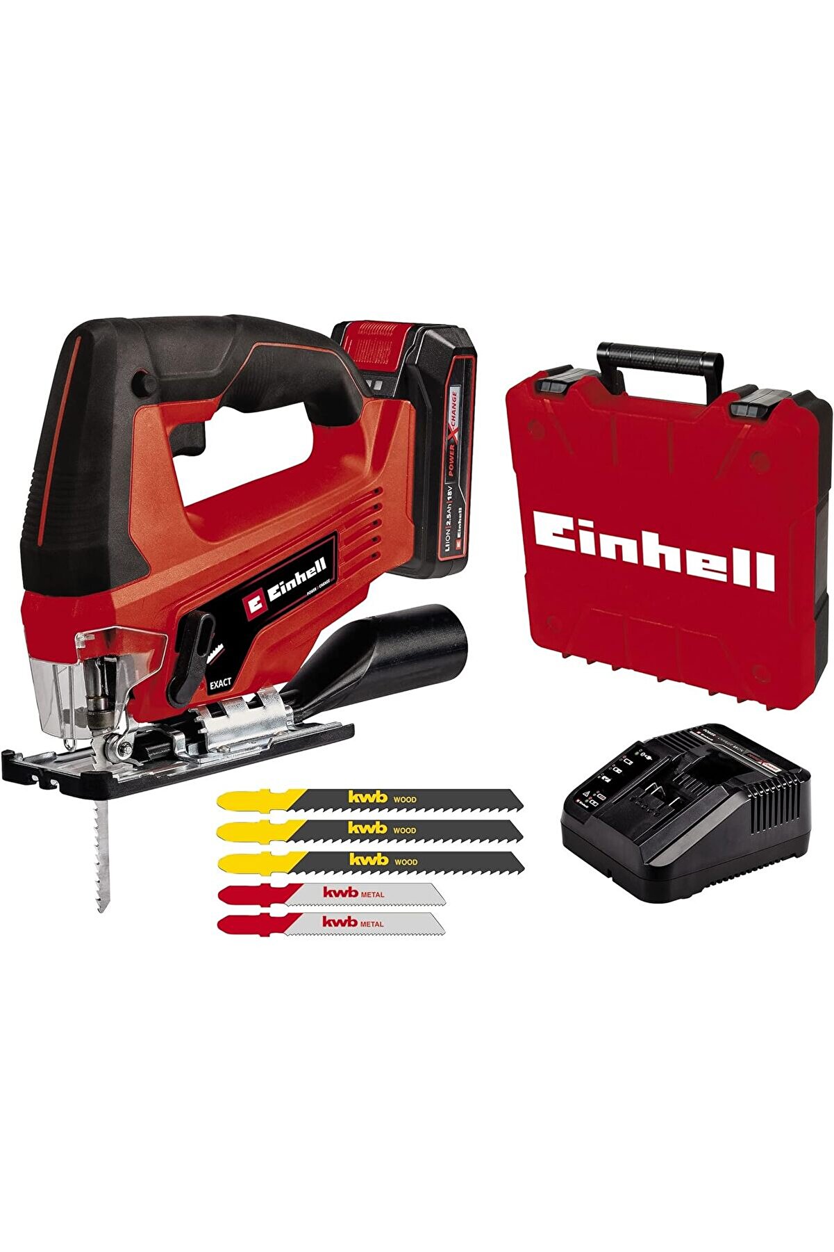 STOREMAX Akülü Dekupaj Testere TC-JS 18 Li (1x2,5 Ah) Power X- (Li-Ion, 18 V, Sarkaç Fonksiyonu, Toz emiş, 1x