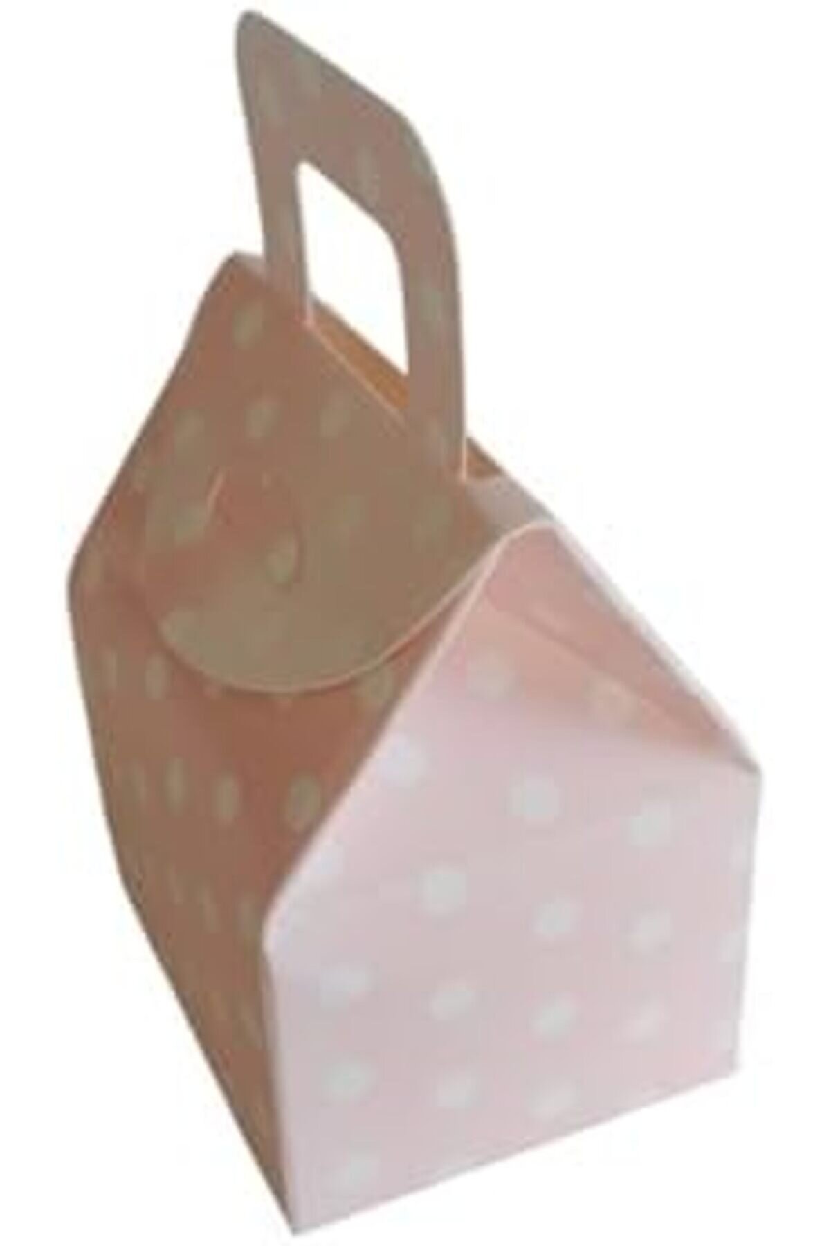 Modashi̇ne Çanta Pembe Puanlı Kutu Şeker Kutusu Kına Kutusu Lokum Kutusu 25 Adet Modascope 1014773