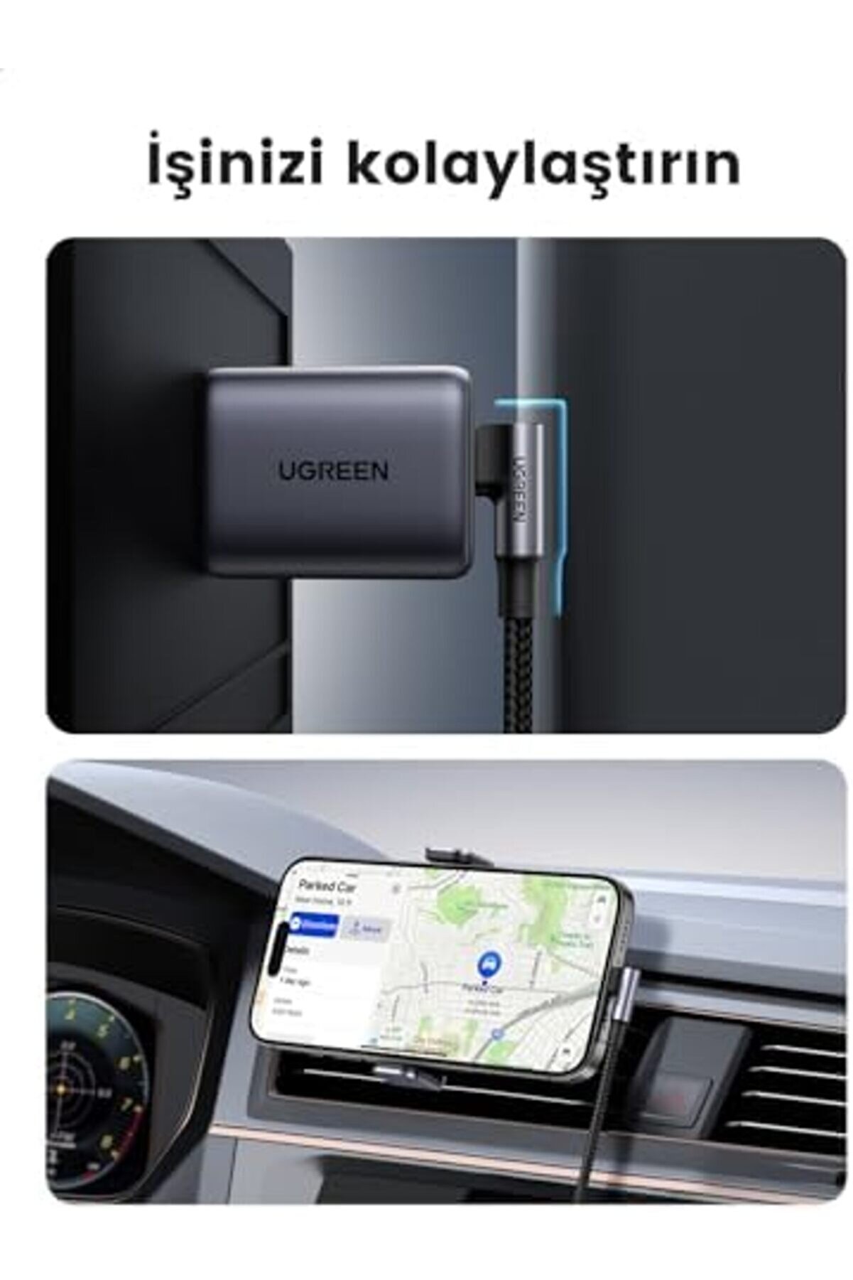 Svngsphereshop Type-C To Type-C 100 W 5A &Ouml;rg&uuml;l&uuml; 90 Derece Şarj Kablosu 1 Metre Svngsphereshop 917250