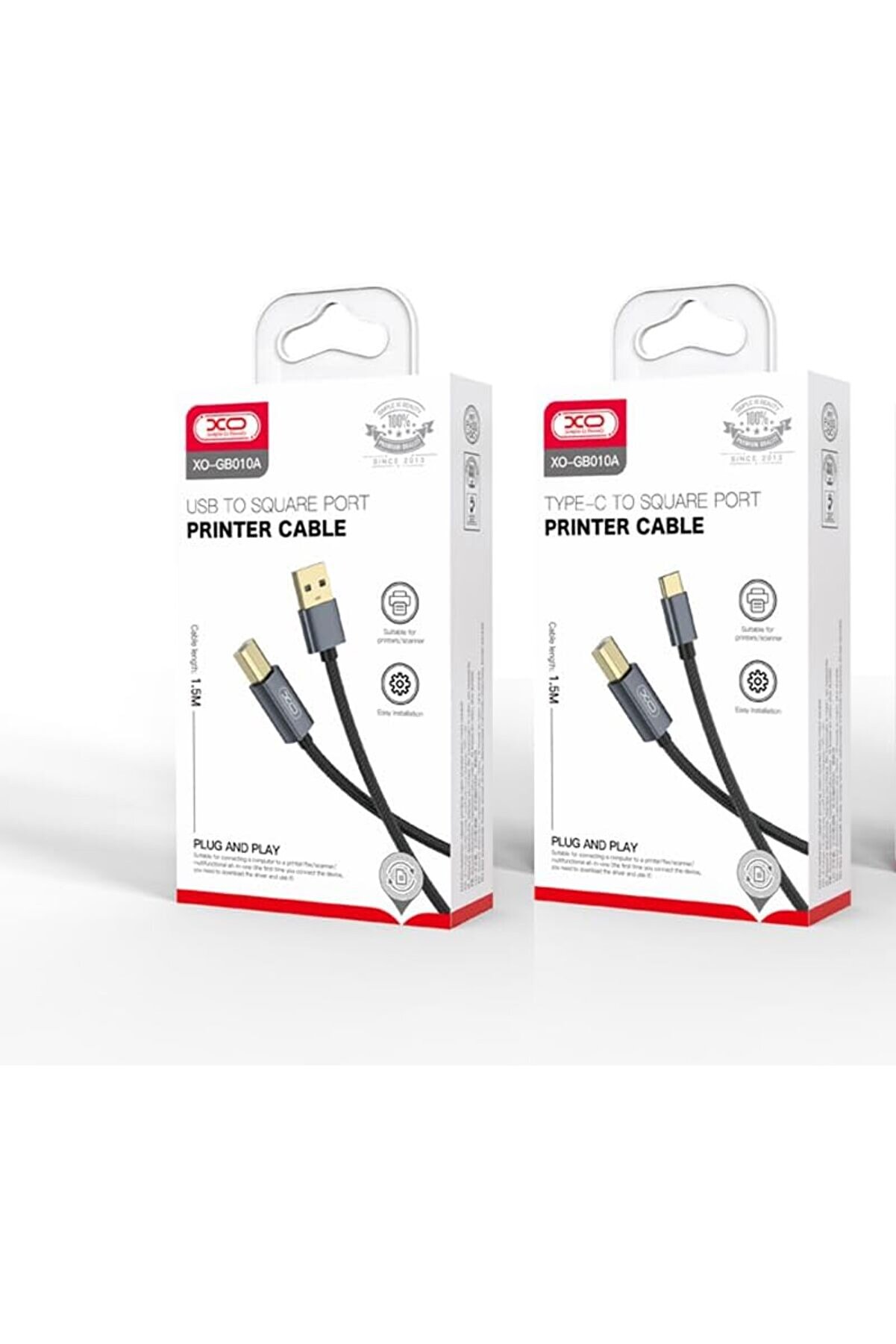 Si̇mple İs Beauty Usb Yazıcı Kablosu Gb010A, Usb-A Dan Usb-B Ye, &Ouml;rg&uuml; Kablo, Yazıcı, Tarayıcı, Fax, K