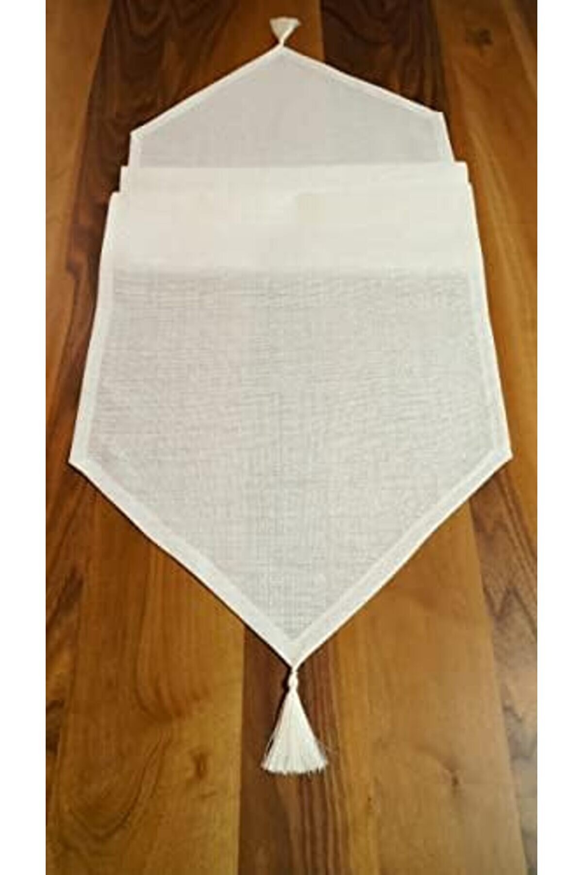 Si̇mli̇ Runner Püsküllü, Kırık Beyaz, 45X150Cm 1014773
