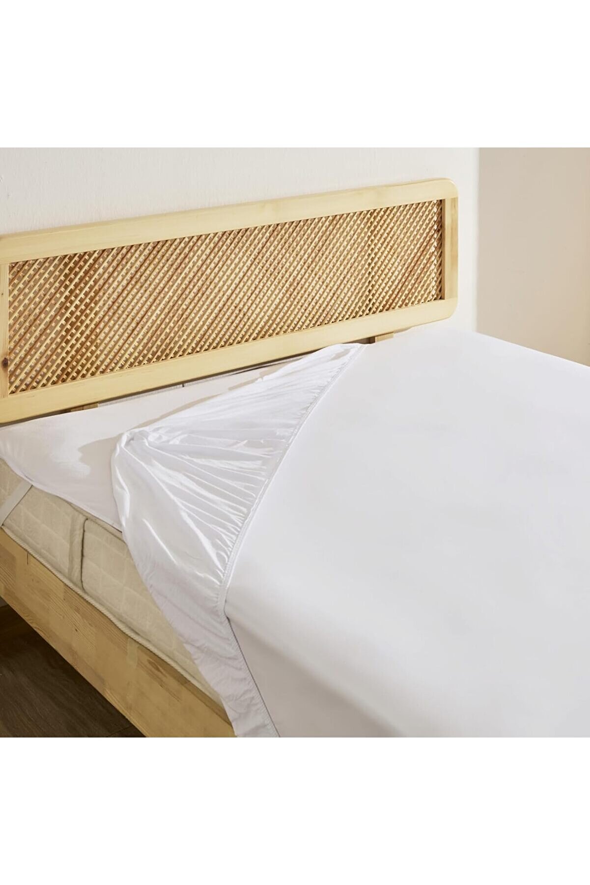 STOREMAX Penye Çift Kişilik%100 Pamuk Çarşaf Beyaz 1014773