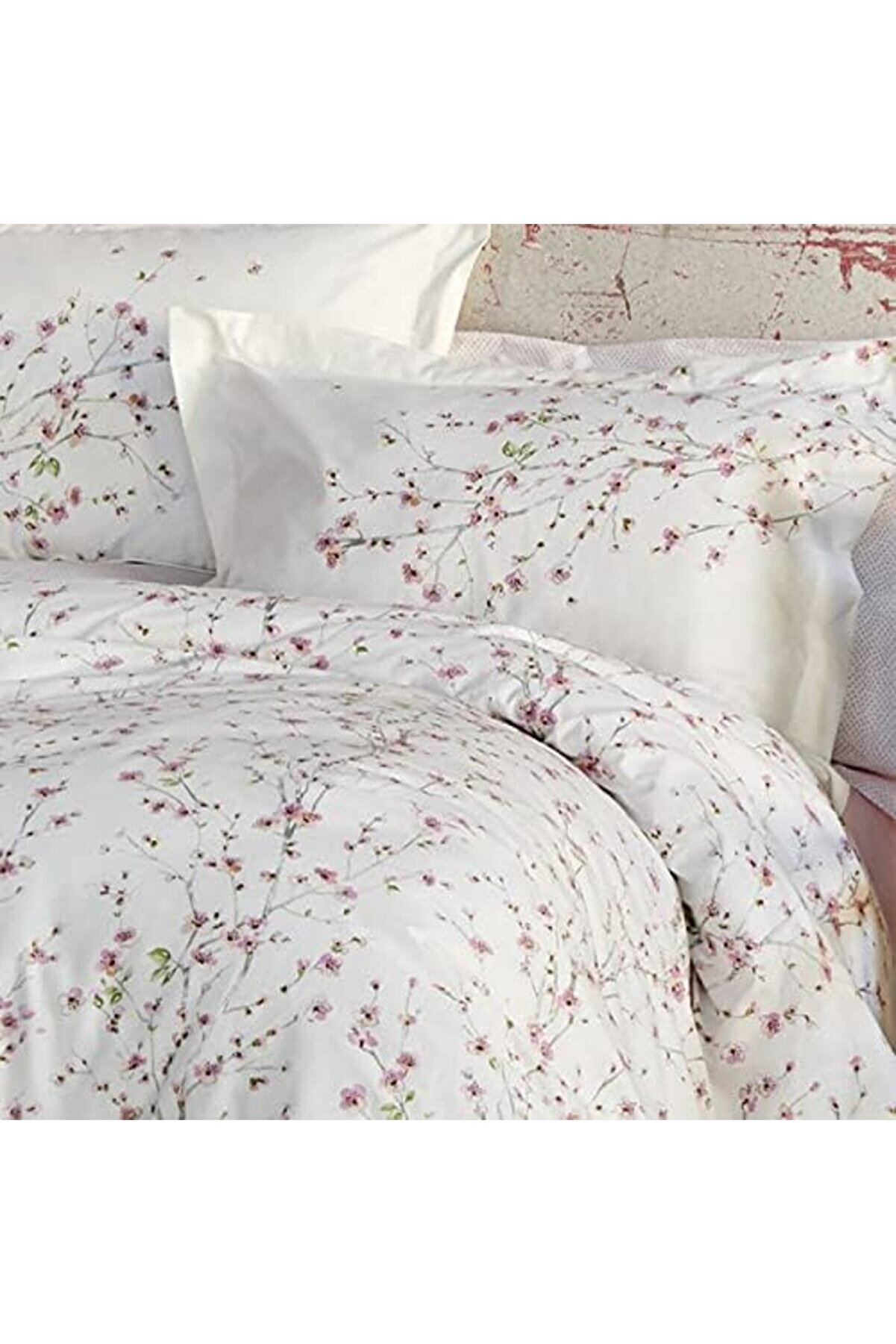 Annata%100 Pamuk Çi̇ft Ki̇şi̇li̇k Nevresi̇m Takımı Somon 1014773