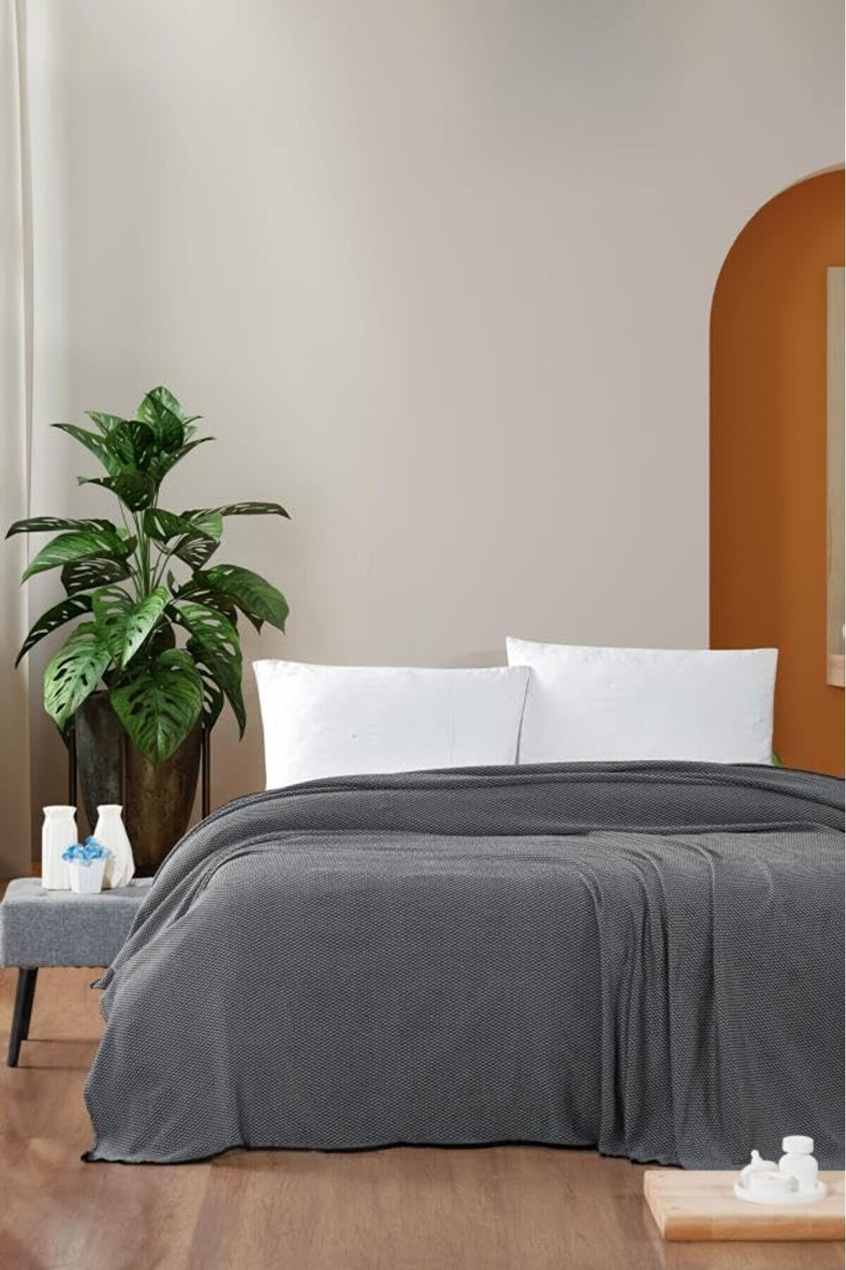 STOREMAX Macar Çift Kişilik Pike Pamuklu Yatak Örtüsü 220x230 1014773