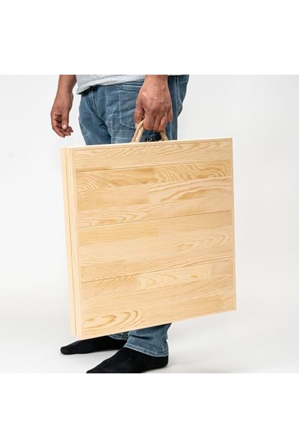 Katlanır Kamp, Pi̇kni̇k Ve Bahçe Masası 50X100 Cm - Ham Renk 1014773