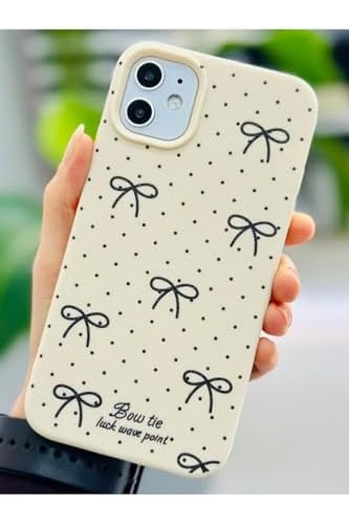 Aksesuar 11 İle Uyumlu Dalgalı Si̇yah Tasarımlı Baskılı Esnek Si̇li̇kon Kılıf 1014773