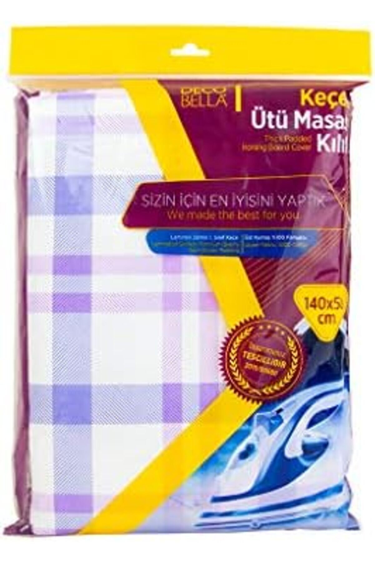 40511 Ke&ccedil;eli̇ &Uuml;t&uuml; Masası Kılıfı, 140X50 1014773