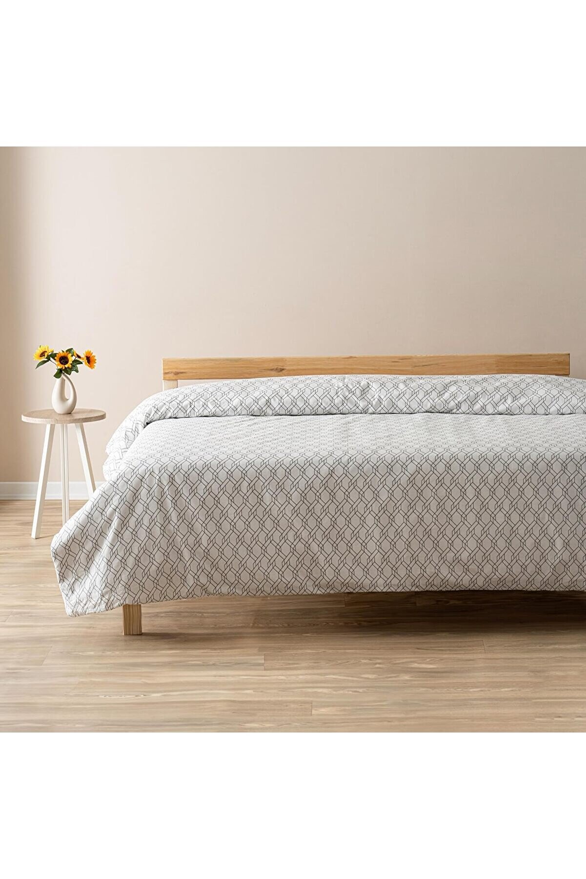 | Mi̇x & Match | Li̇moges |%100 Pamuklu &Ccedil;i̇ft Ki̇şi̇li̇k 200 X 220 Tek Nevresi̇m Beyaz 1014773