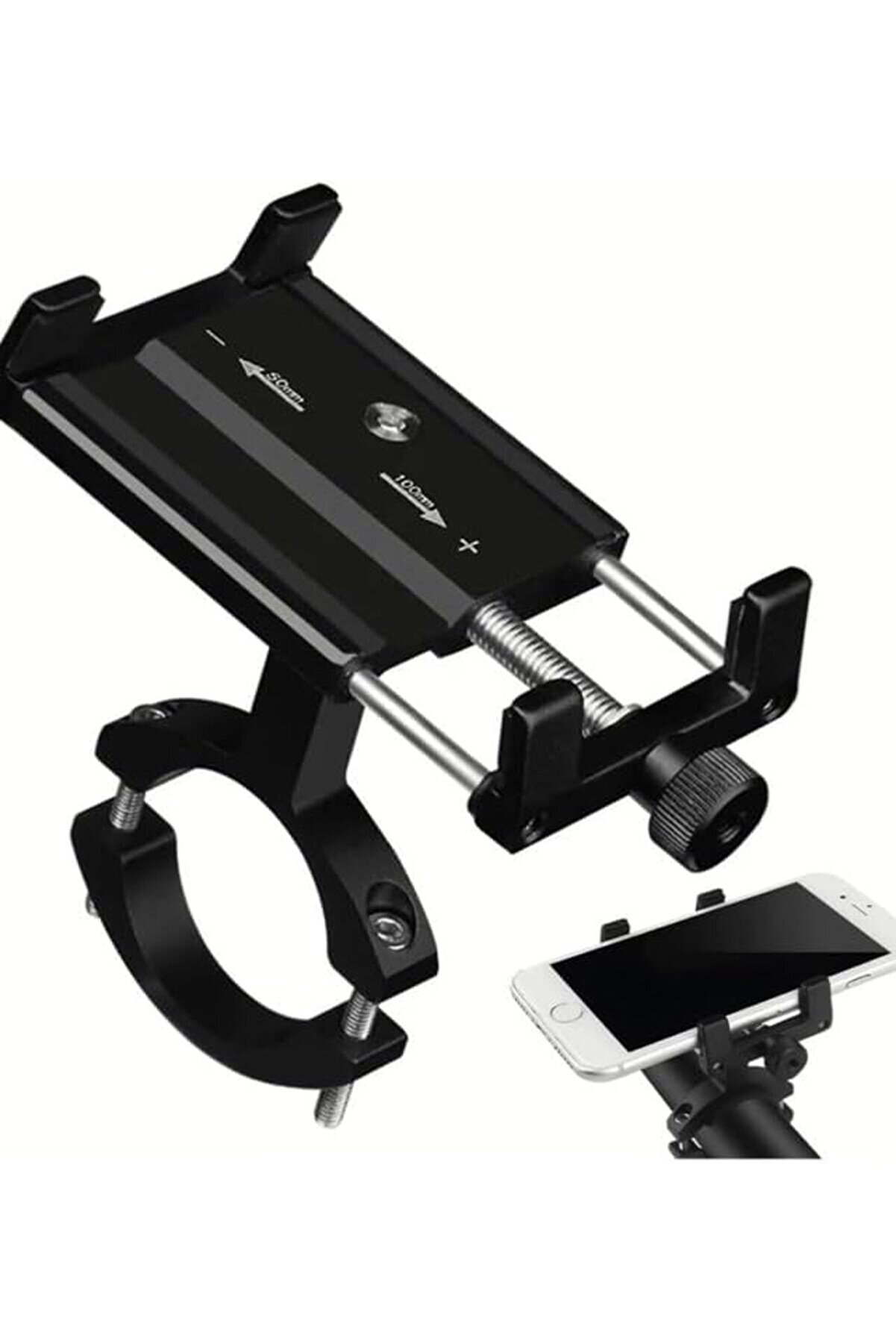 STOREMAX mrtshoppng Metal Motosiklet Mobilet Motor Bisiklet Scooter Gidon Uyumlu Cep Telefonu Tutacağı Tutucu