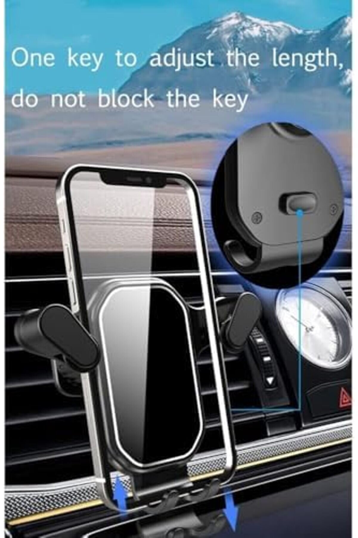 Kancalı Araç Telefon Tutucusu (Kancalı Kavramalı Araç Telefon Tutucu