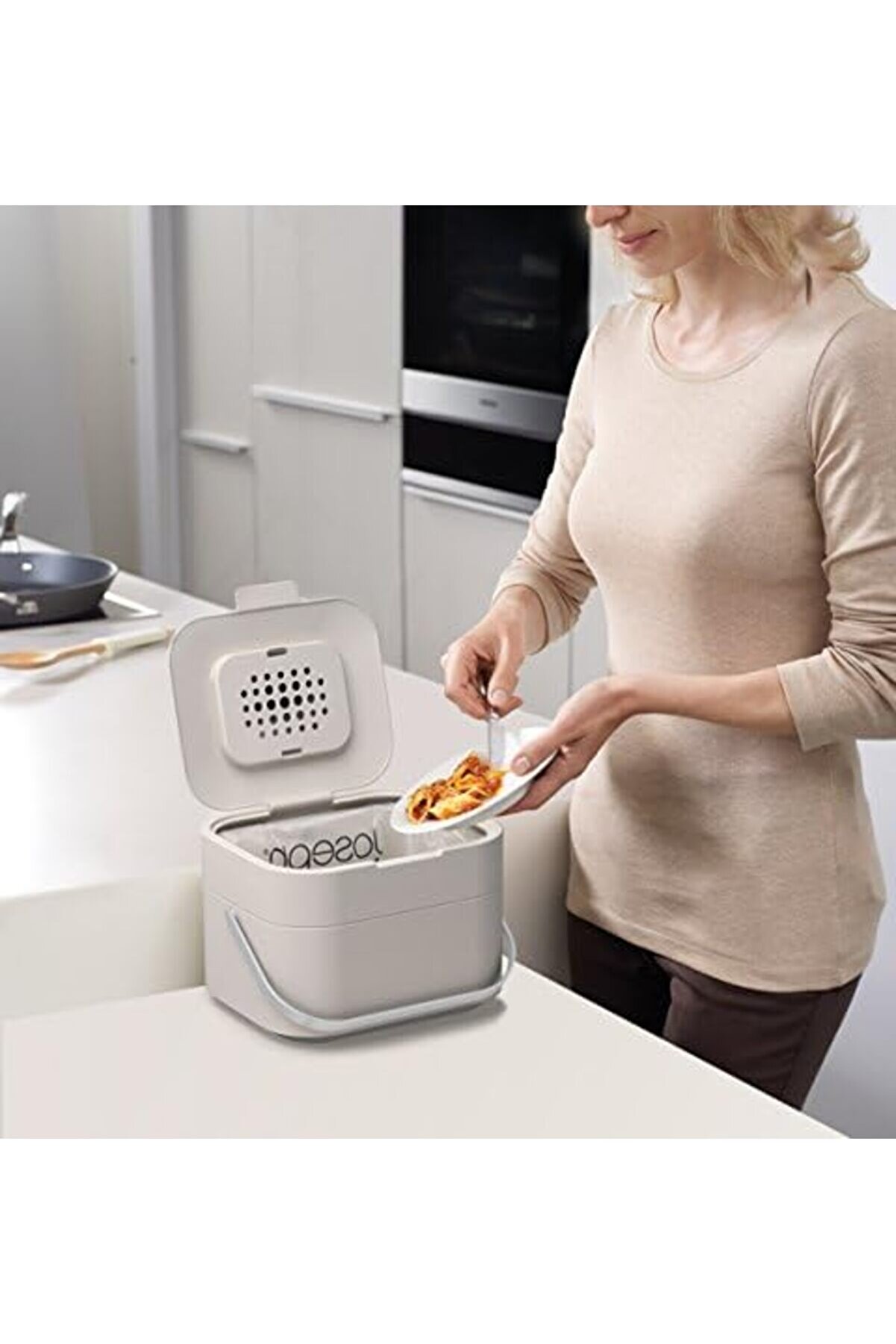 30015 Stack 4 Organi̇k Atık Kabı, Plasti̇k, 23,5 X 19,7 X 16,1 Cm, 23.5X19.7X16.100000000000001 Cm 10