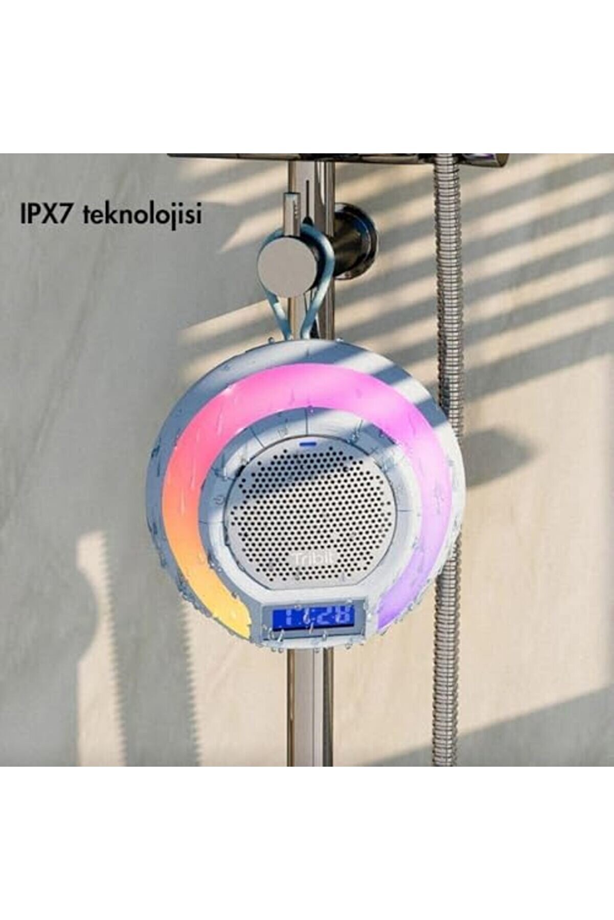 Ipx7 Su Geçi̇rmez, 18 Saat Oynatma Süresi̇ Dahi̇li̇ Mi̇krofon Işıklı Hoparlör Mavi̇ 1014773