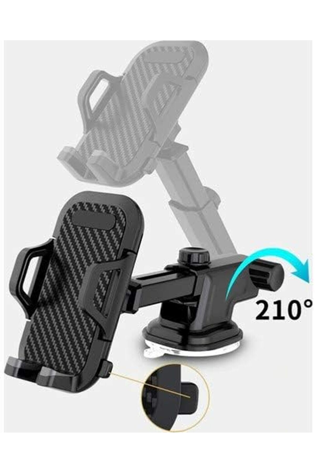 Htt-12 Otomati̇k Kli̇psli̇ Araba Telefon Tutacağı, Si̇yah 1014773