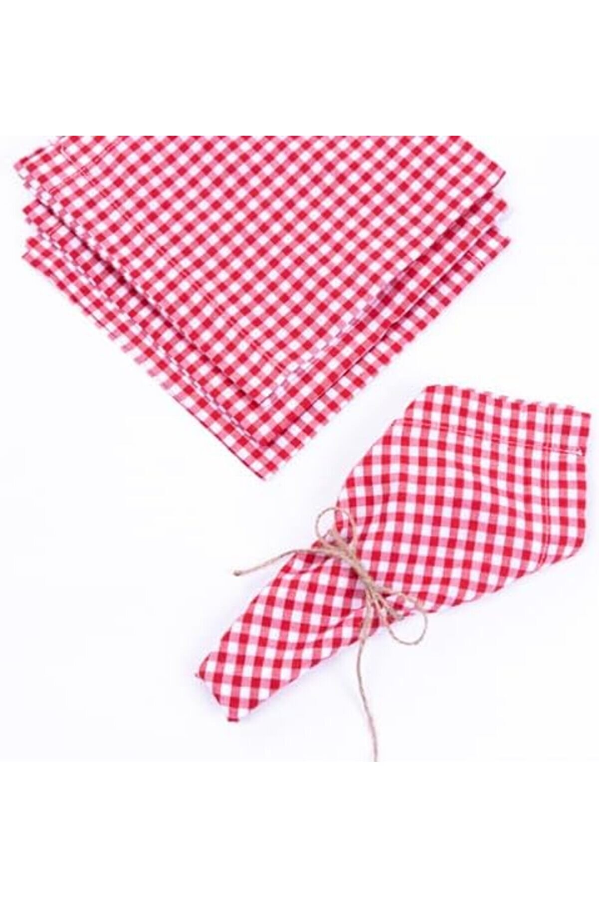 Masa Örtüsü, Peçete Pi̇kni̇k Seti̇ 5 Parça, Kırmızı 1014773