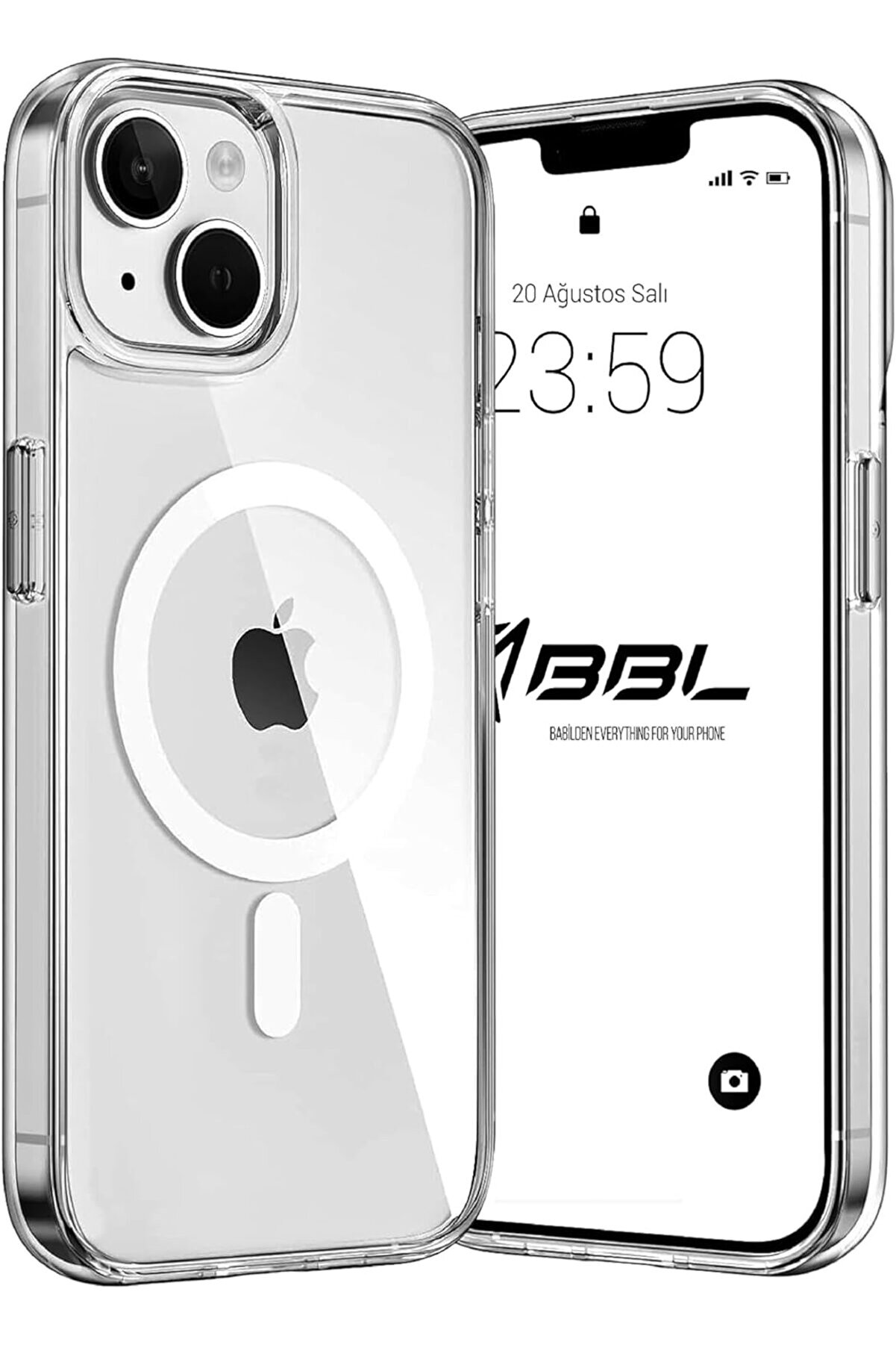 STOREMAX 13 i&ccedil;in Kılıf Kamera Korumalı Şarj &Ouml;zellikli Şeffaf Kılıf 1014773