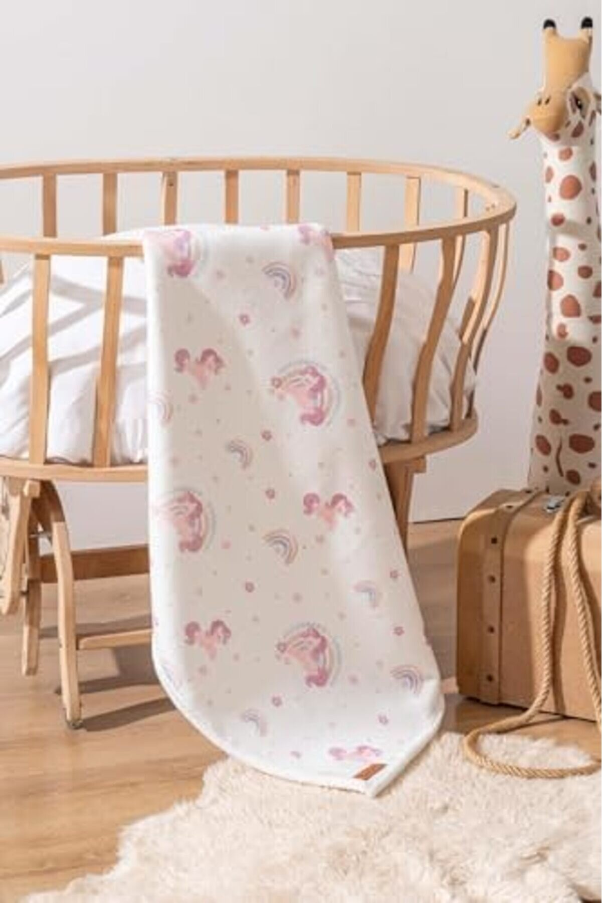 Fluffy Bebek Battani̇yesi̇ 70X100 Cm Unıcorn Desen 1014773