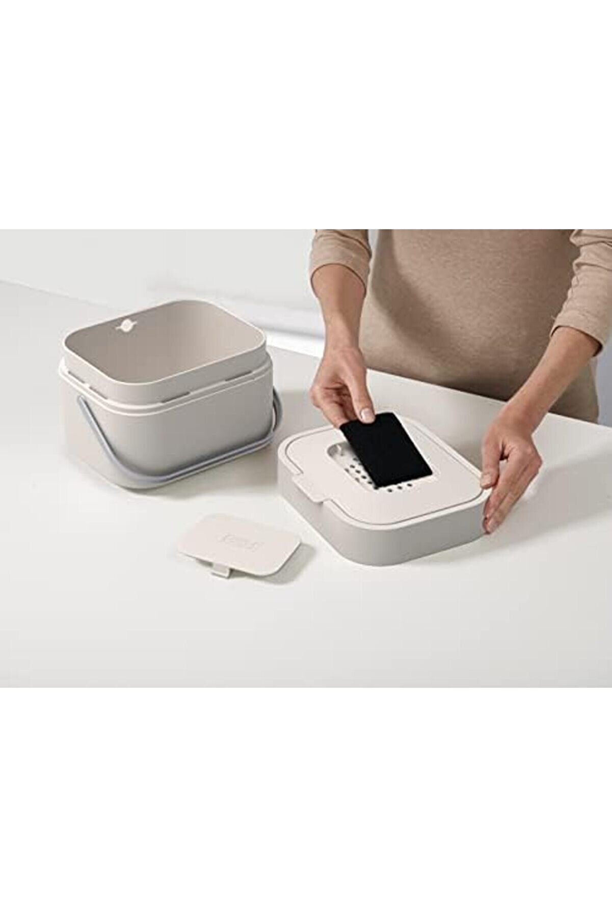 30015 Stack 4 Organi̇k Atık Kabı, Plasti̇k, 23,5 X 19,7 X 16,1 Cm, 23.5X19.7X16.100000000000001 Cm 10