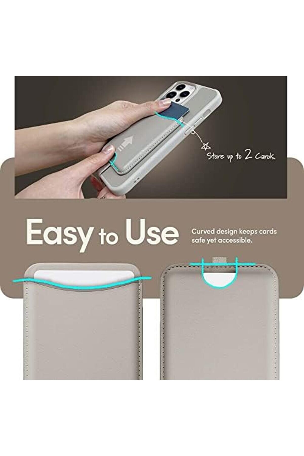 Ci̇el By İçi̇n Özelli̇kli̇ Kartlı Manyeti̇k Cüzdan Kajuk Mag Cream - Afa05