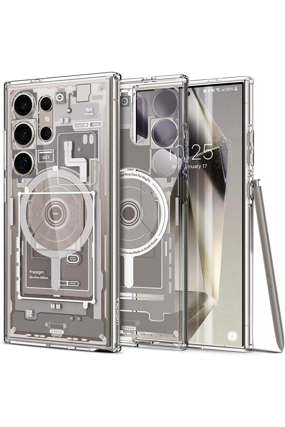 STOREMAX S24 Ultra Kılıf Ultra OneTap Metal Ring MagFit Zero One Titanium - ACS07624 1014773