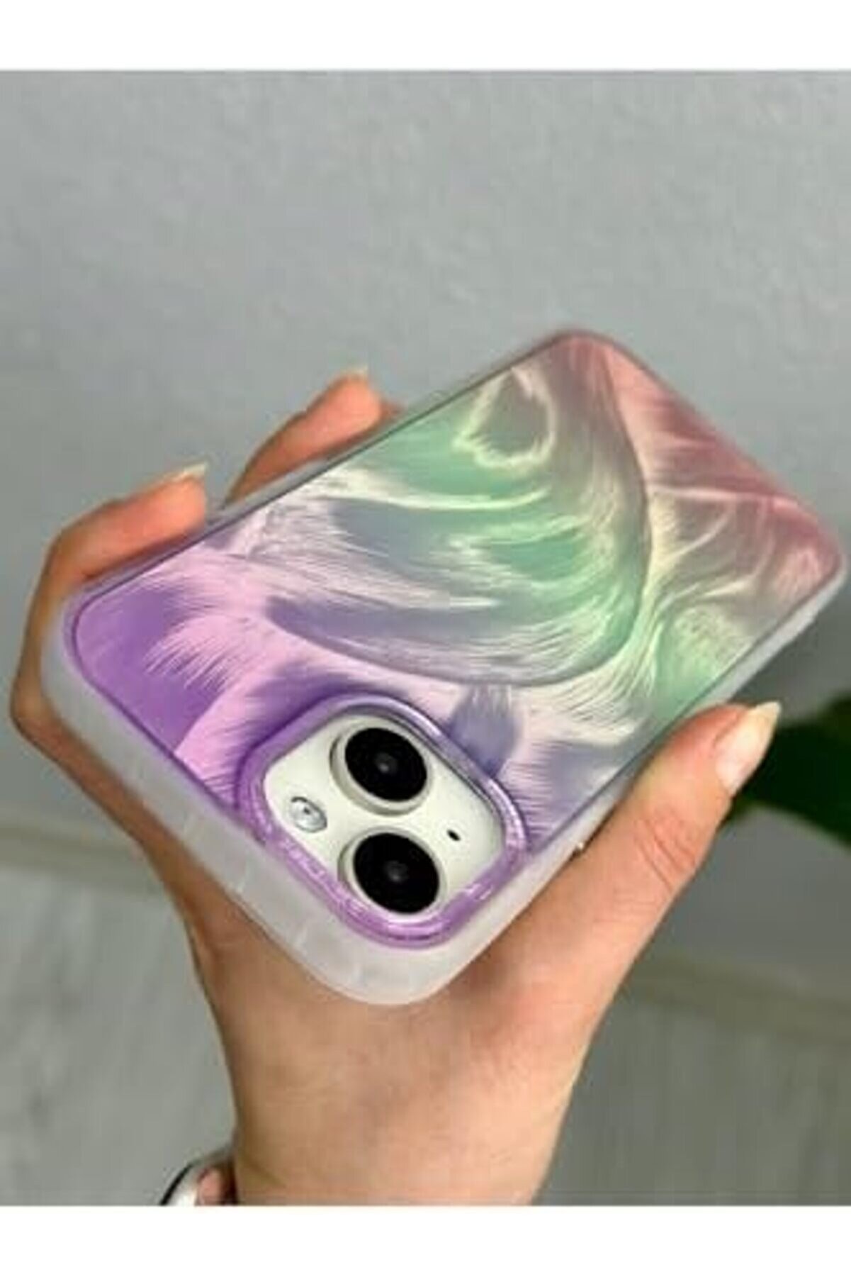 Aksesuar 13-14 - 15 İle Uyumlu Renk Ge&ccedil;i̇şli̇ Parlak Tasarımlı Si̇li̇kon Kılıf 1014773