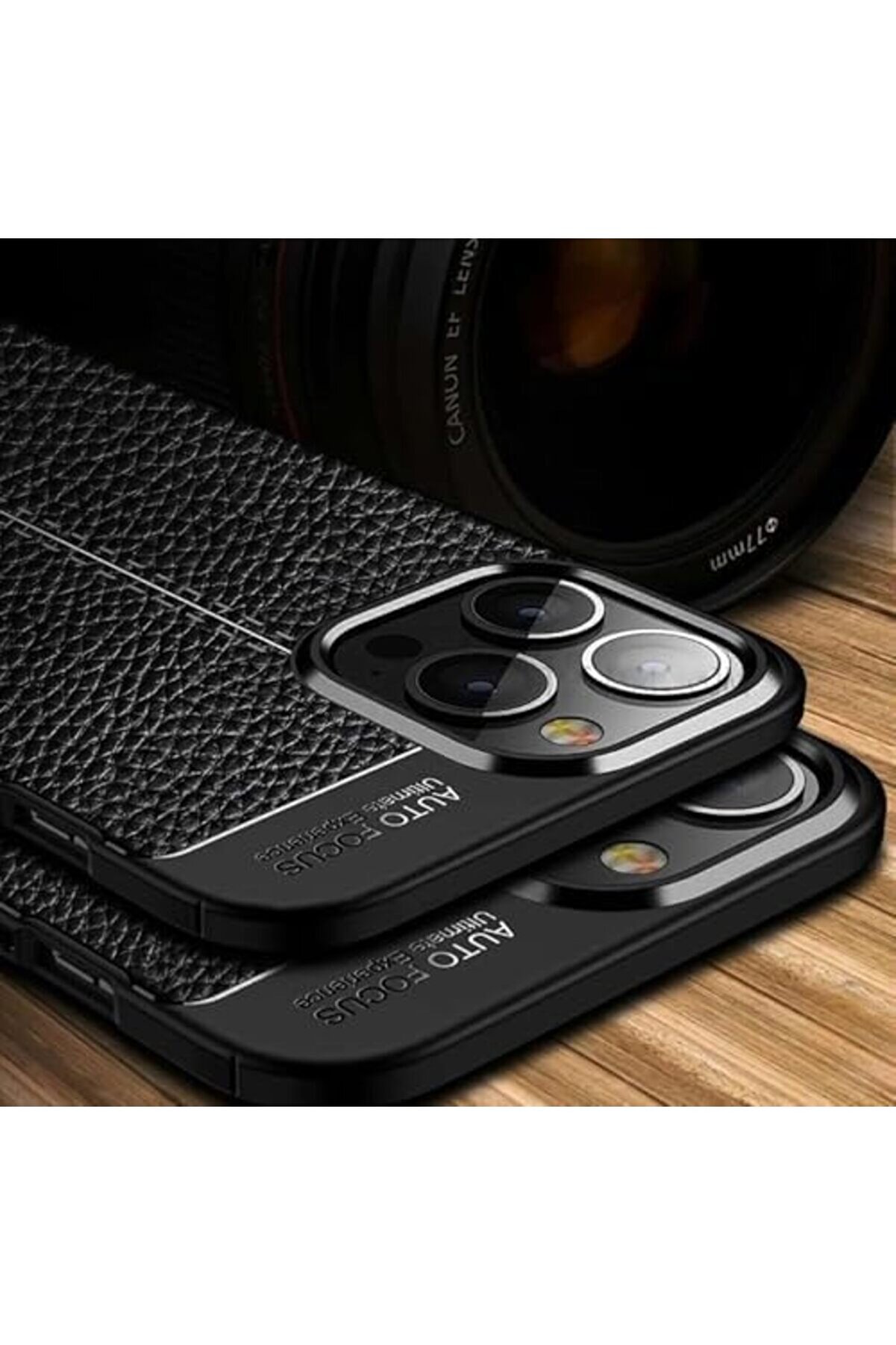 16 Pro Max Si̇yah Kılıf - Şok Emi̇ci̇ Tam Kasa Koruma Sağlayan Premi̇um Si̇li̇kon Kapak 1117798