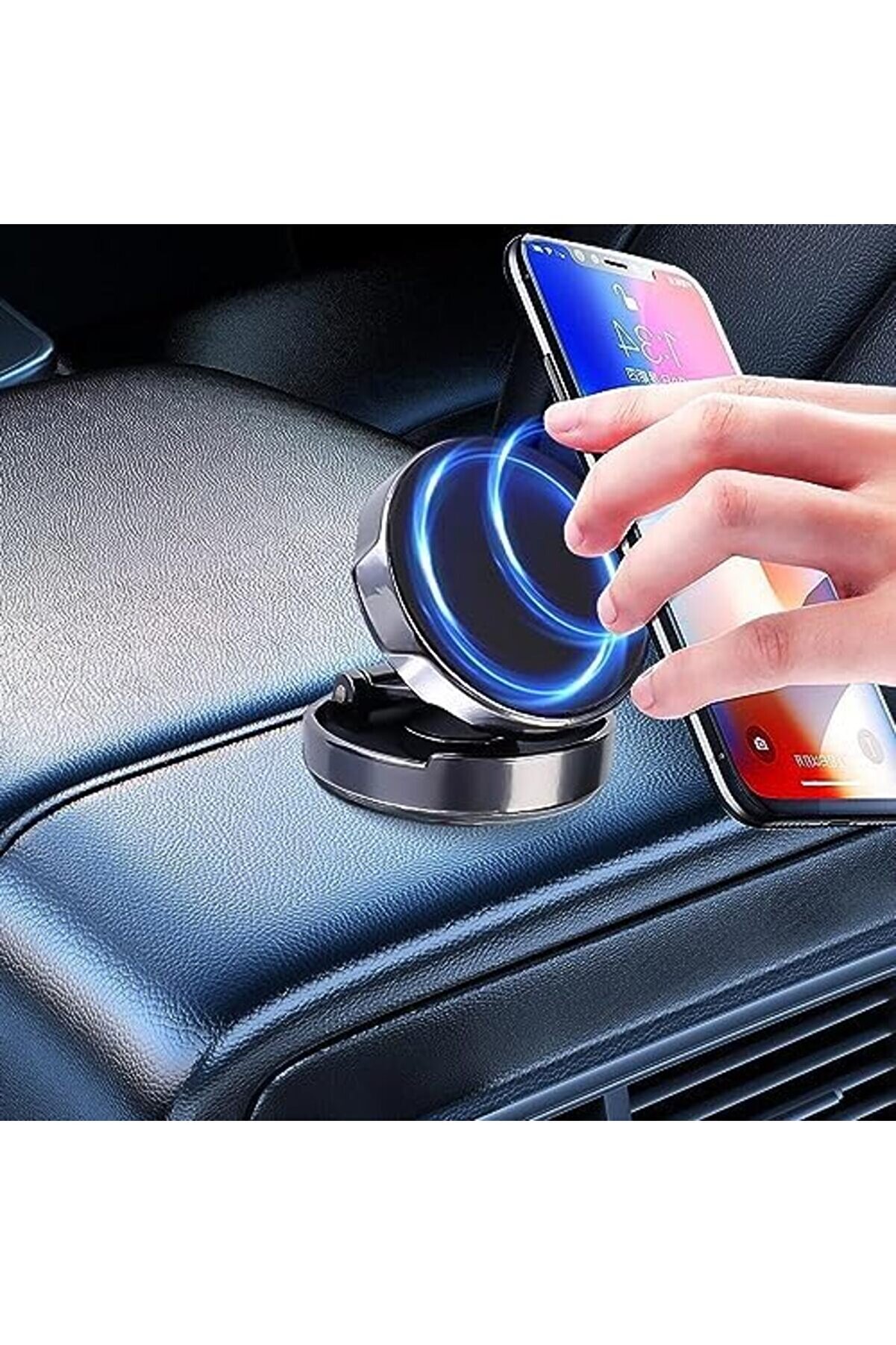 Eli̇zzashop Nr6 Alümi̇nyum Kasa Araç İçi̇ Telefon Tutucu Çi̇nko Alaşımlı Torpi̇do Üstü 360 Derece 4-6,5 I