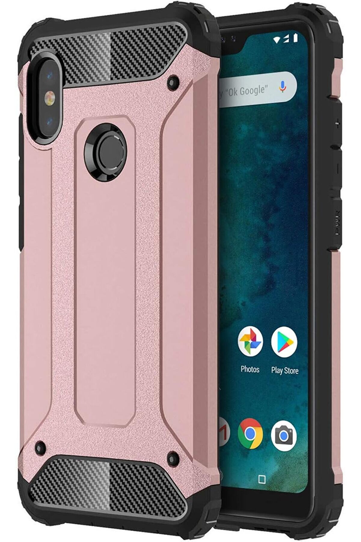 STOREMAX 6 Pro için Kılıf Rugged Rose [ 6 Pro ile Uyumlu Kılıf - Rose ] 1014773