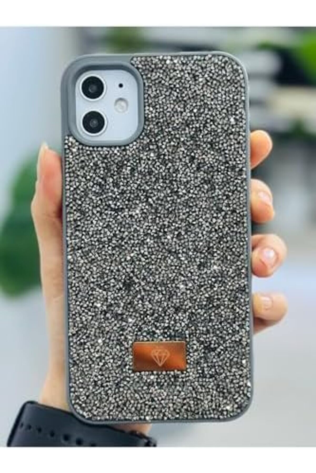 Aksesuar 11 İle Uyumlu Tasarımlı Taşlı Işıltılı Parlak Pırlanta Si̇li̇kon Kılıf 1014773