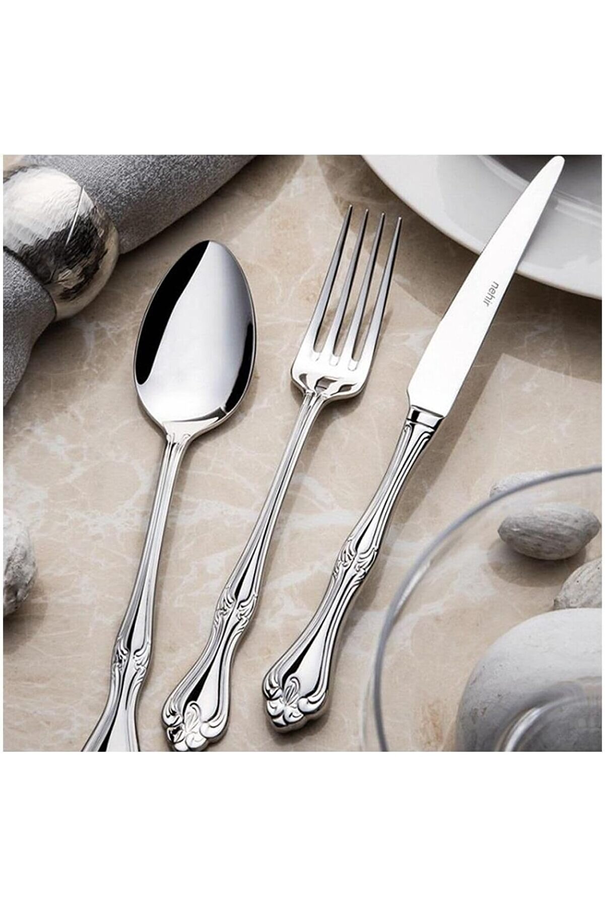 STOREMAX Lalezar Sade 12 Kişilik 72 Parça Kutulu Çatal Kaşık Bıçak Takımı 1014773