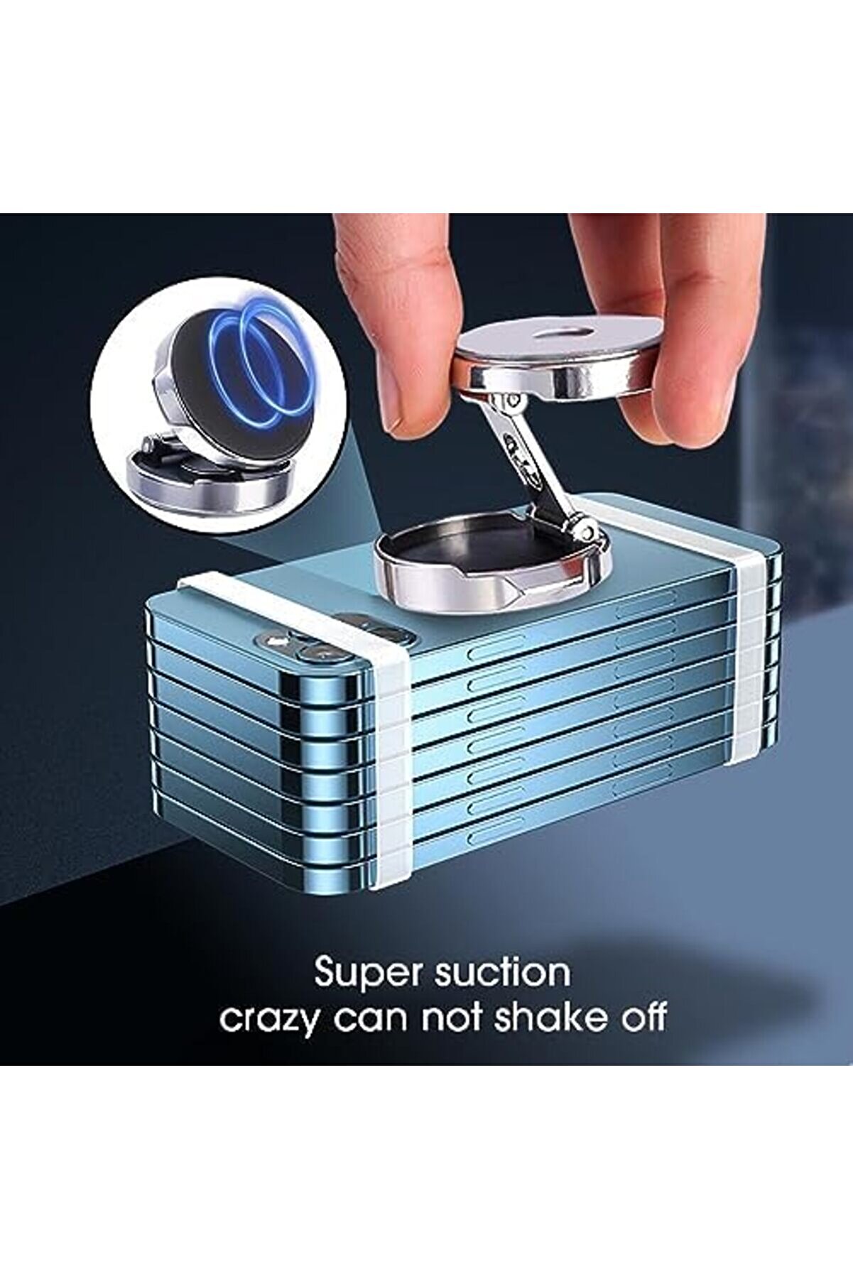 Eli̇zzashop Nr6 Alümi̇nyum Kasa Araç İçi̇ Telefon Tutucu Çi̇nko Alaşımlı Torpi̇do Üstü 360 Derece 4-6,5 I